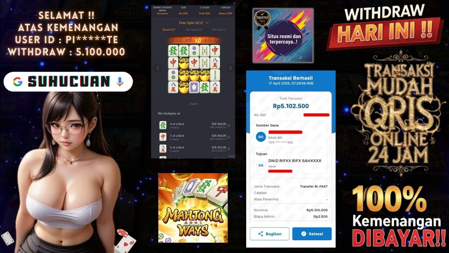 SUHUCUAN JACKPOT SLOT MAHJONG WAYS
